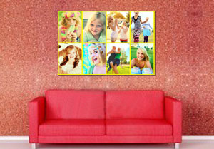 canvas collage op 150 x 100