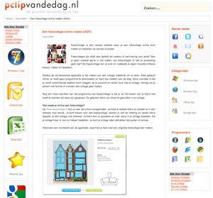 collage maken bij easycollage pc tip van de dag