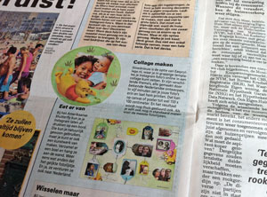 easycollage in de telegraaf