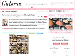 girlscene enthousiast over easycollage
