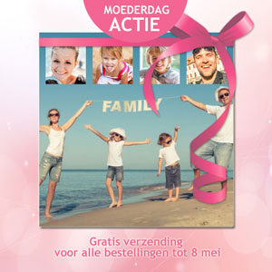 moederdagactie gratis verzending van je fotocollage
