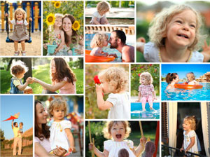 nieuw foto collage ontwerp mozaiek