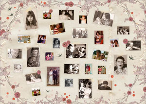 nieuw ontwerp fotocollage van pimpelmees