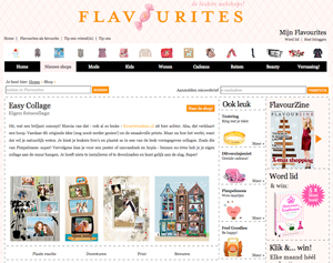 vermelding easycollage op flavourites