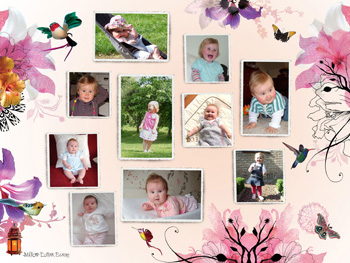 Fotocollage Bloemen