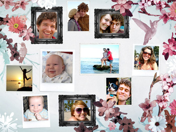 Fotocollage Bloesem