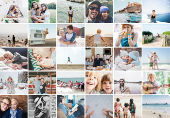 Fotocollage raster