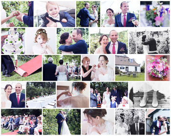 Fotocollage Mozaïek Lijnen
