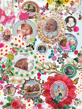 Fotocollage Bloemen