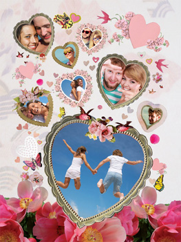 Fotocollage Harten