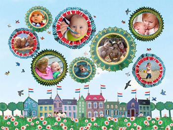 Fotocollage Hollands Straatje