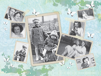 Fotocollage Vlinders