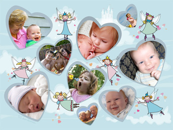 Fotocollage Elfjes